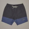 Just Another Fisherman Apparel SNAPPER LOGO SHORTS - CHARCOAL/BLUE