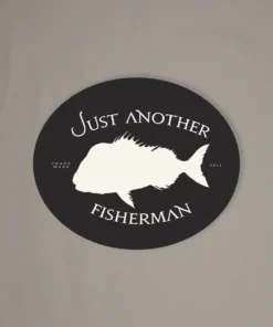 Just Another Fisherman Apparel SNAPPER LOGO STICKER - CHARCOAL