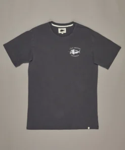 Just Another Fisherman SNAPPER LOGO TEE - AGED BLACK/WHITE