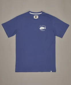 Just Another Fisherman SNAPPER LOGO TEE - DEEP BLUE