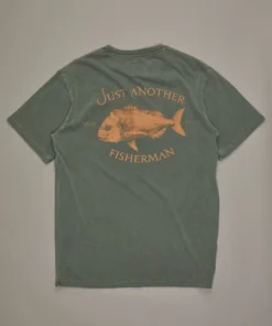 Just Another Fisherman SNAPPER LOGO TEE - FOREST GREEN