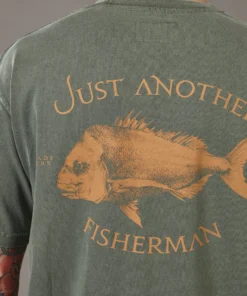 Just Another Fisherman SNAPPER LOGO TEE - FOREST GREEN