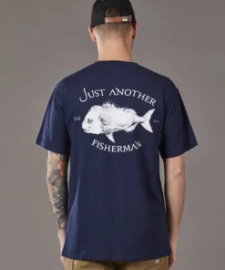 Just Another Fisherman SNAPPER LOGO TEE - NAVY