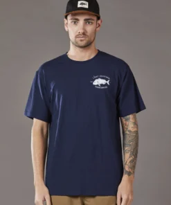 Just Another Fisherman SNAPPER LOGO TEE - NAVY