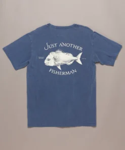 Just Another Fisherman SNAPPER LOGO TEE - OVERDYED MIDNIGHT NAVY