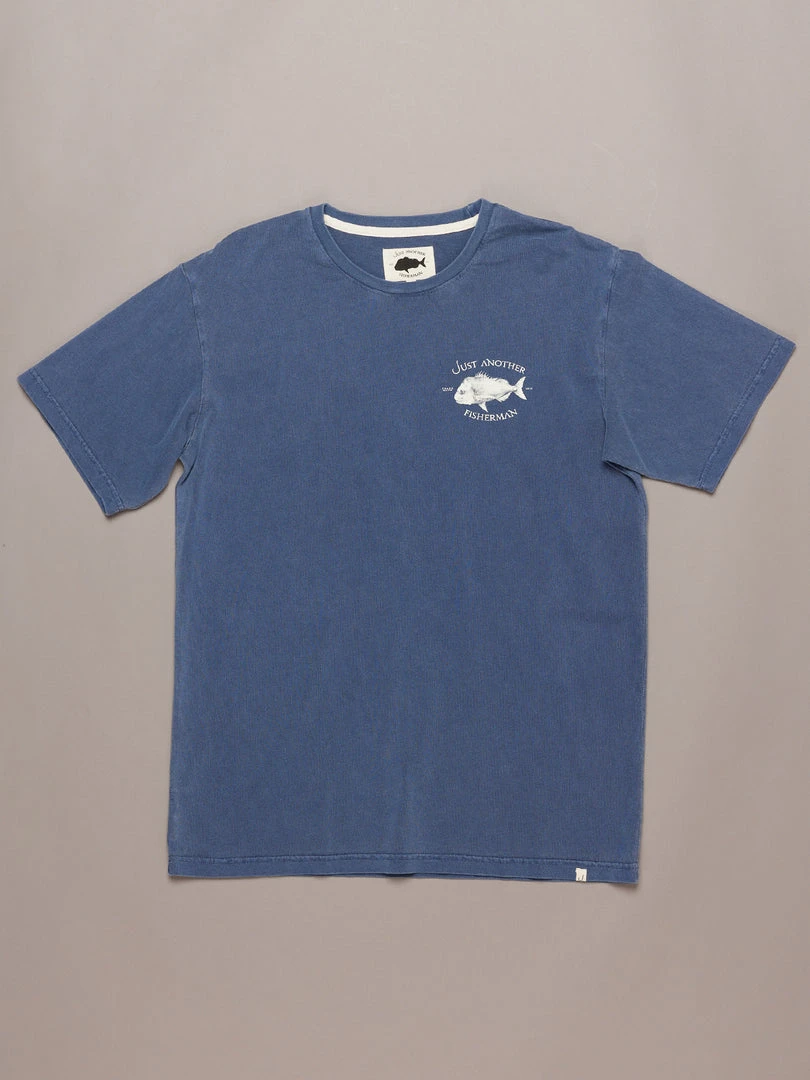 Just Another Fisherman SNAPPER LOGO TEE - OVERDYED MIDNIGHT NAVY
