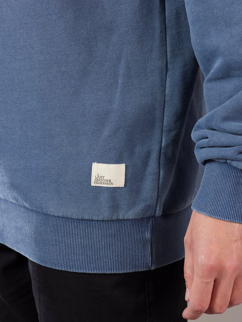 Just Another Fisherman SNAPPER STAMP CREW - OVERDYED MIDNIGHT NAVY Apparel