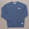 Just Another Fisherman SNAPPER STAMP CREW - OVERDYED MIDNIGHT NAVY Apparel