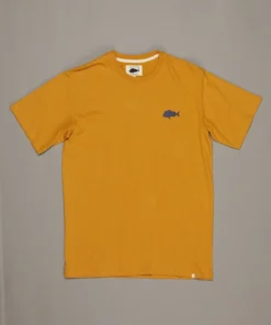 Just Another Fisherman Apparel SNAPPER STAMP TEE - GOLDEN ORANGE