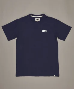 Just Another Fisherman SNAPPER STAMP TEE - NAVY