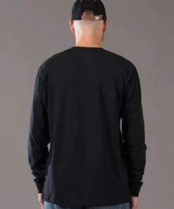 Just Another Fisherman STAMP LS TEE - BLACK Apparel