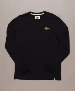 Just Another Fisherman STAMP LS TEE - BLACK Apparel