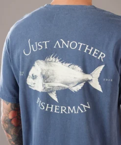 Just Another Fisherman SNAPPER LOGO TEE - OVERDYED MIDNIGHT NAVY