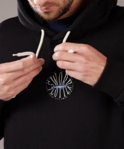 Just Another Fisherman Apparel SWORD PLOTTER HOOD - BLACK