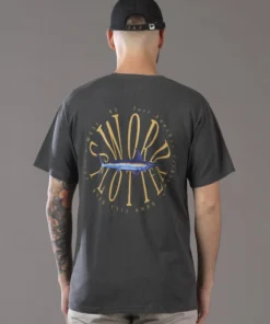 Just Another Fisherman SWORD PLOTTER TEE - AGED BLACK