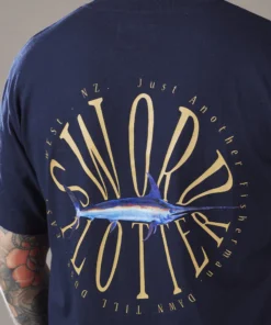 Just Another Fisherman SWORD PLOTTER TEE - NAVY