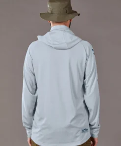 Just Another Fisherman TECH ANGLER HOOD - PEARL/BLUE