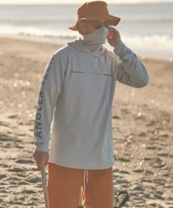 Just Another Fisherman TECH ANGLER HOOD - PEARL/BLUE