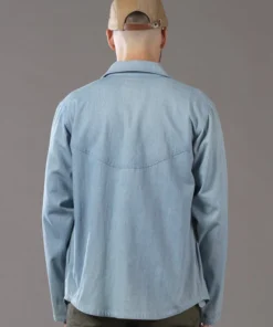 Just Another Fisherman TRANSOM OVER SHIRT - BLUE DENIM Apparel