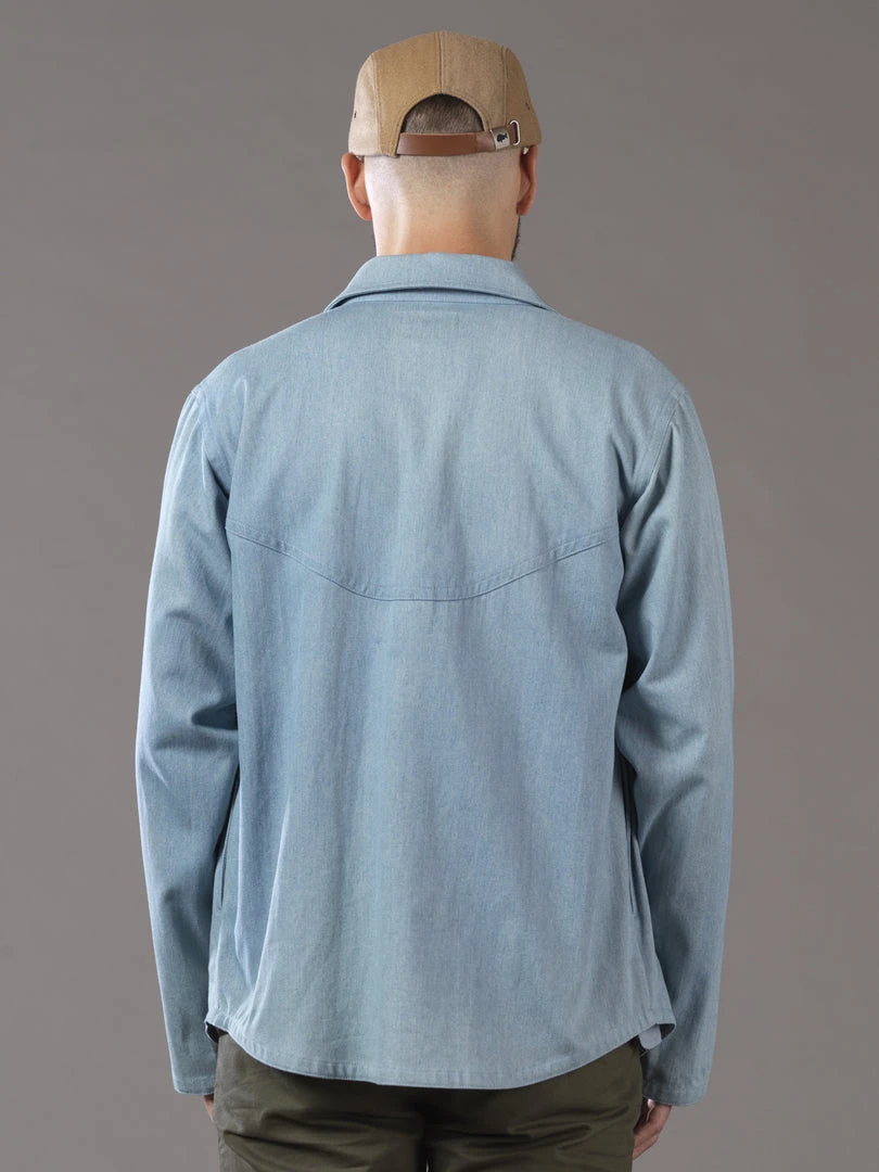 Just Another Fisherman TRANSOM OVER SHIRT - BLUE DENIM Apparel