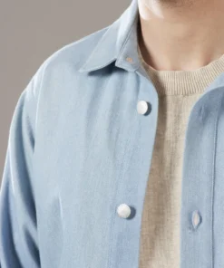 Just Another Fisherman TRANSOM OVER SHIRT - BLUE DENIM Apparel