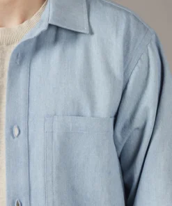 Just Another Fisherman TRANSOM OVER SHIRT - BLUE DENIM Apparel