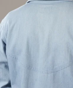 Just Another Fisherman TRANSOM OVER SHIRT - BLUE DENIM Apparel