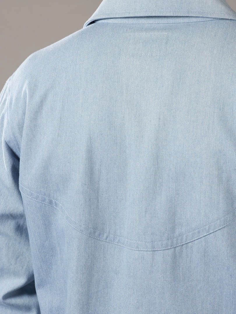 Just Another Fisherman TRANSOM OVER SHIRT - BLUE DENIM Apparel