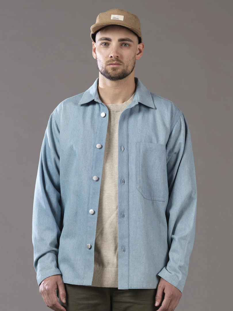 Just Another Fisherman TRANSOM OVER SHIRT - BLUE DENIM Apparel