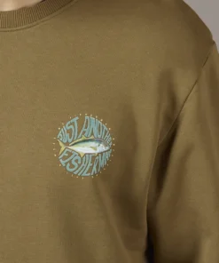 Just Another Fisherman TREV CREW - MILITARY OLIVE Apparel