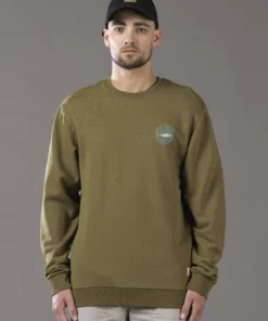 Just Another Fisherman TREV CREW - MILITARY OLIVE Apparel