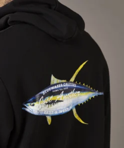 Just Another Fisherman Apparel TUNA HOOD - BLACK