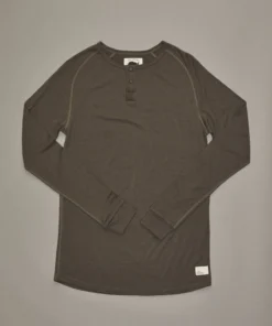 Just Another Fisherman MERINO ANGLERS LS UNDERLAY - MILITARY GREEN