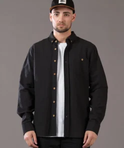 Just Another Fisherman ANCHORAGE SHIRT - BLACK Apparel