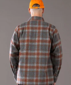 Just Another Fisherman Apparel WOOL HAVEN JACKET - GREY/RUST