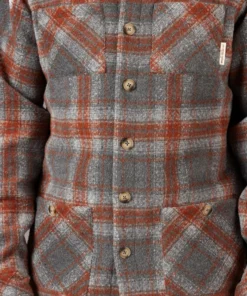 Just Another Fisherman Apparel WOOL HAVEN JACKET - GREY/RUST