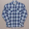 Just Another Fisherman Apparel WOOL PORT JACKET - BLUE/GREY CHECK